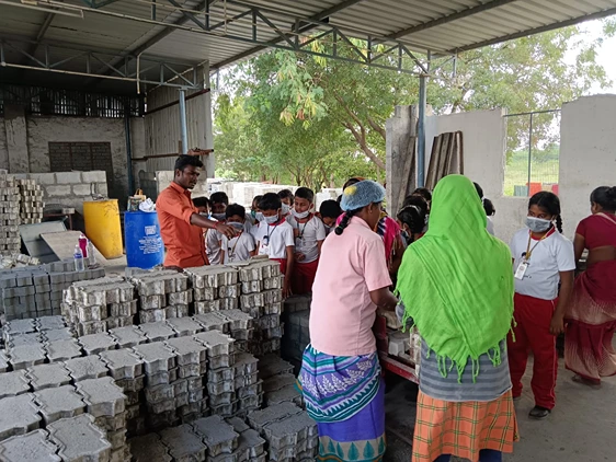 Read more about the article VISIT TO THE CONCRETE BUILDING BLOCKS UNIT